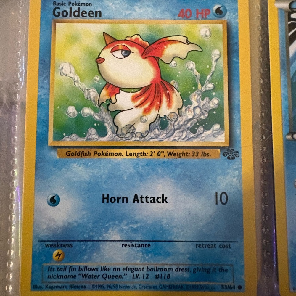 Goldeen Pokémon card